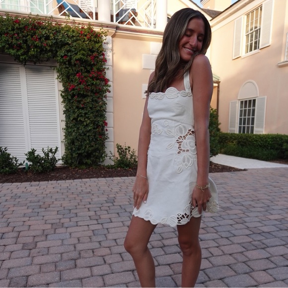 cult gaia | Dresses | Elegant White Lace Dress | Poshmark